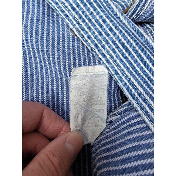 Vintage BIG MAC jc penneys Square Bak Overalls Hickory Stripe 44X 30 made in usa - Picture 13 of 13